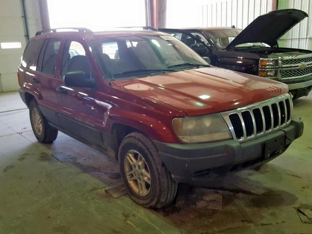 1J4GX48S53C573867 - 2003 JEEP GRAND CHER RED photo 1