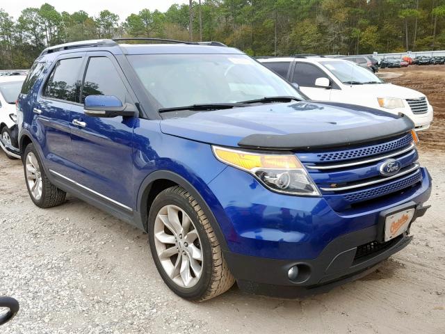 1FM5K7F83DGA96351 - 2013 FORD EXPLORER L BLUE photo 1