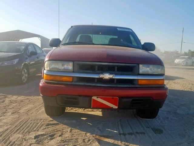 1GCCS19W928101238 - 2002 CHEVROLET S TRUCK S1 BURGUNDY photo 9