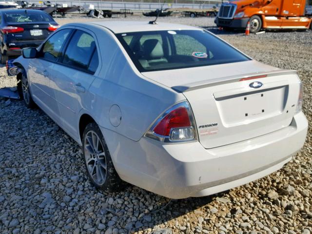 3FAHP07Z09R104557 - 2009 FORD FUSION SE WHITE photo 3