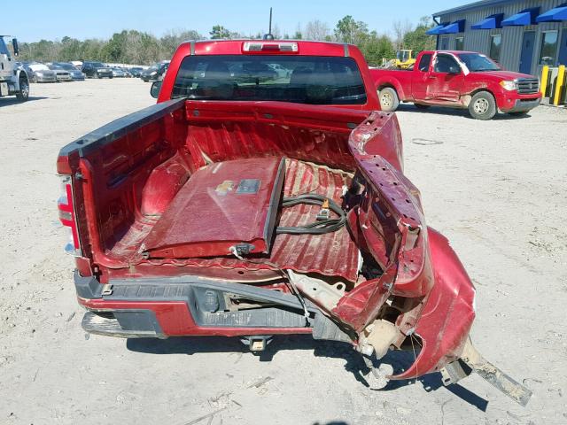 1GCGSBE35G1375121 - 2016 CHEVROLET COLORADO RED photo 9