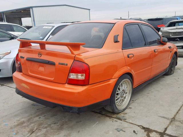 JM1BJ227230641750 - 2003 MAZDA PROTEGE SP ORANGE photo 4