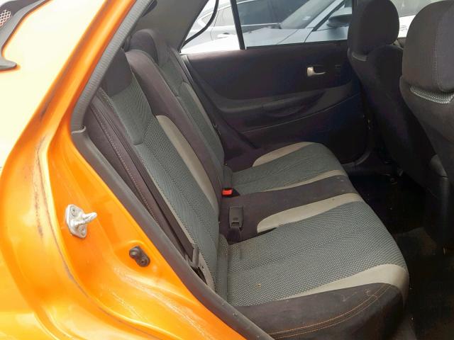 JM1BJ227230641750 - 2003 MAZDA PROTEGE SP ORANGE photo 6