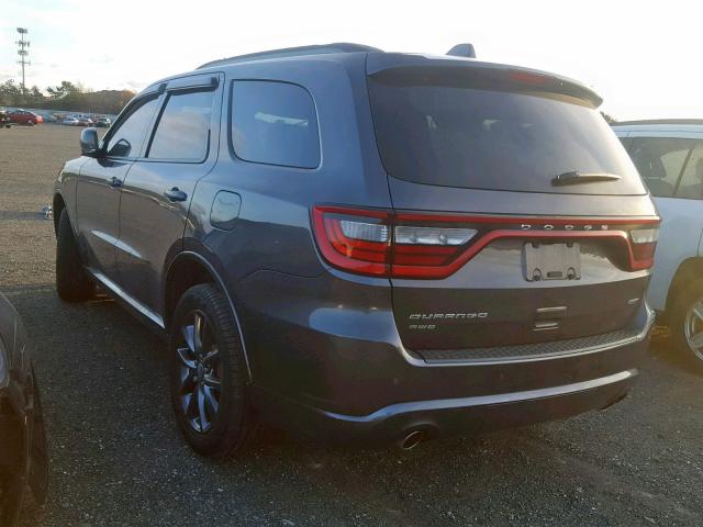 1C4RDJDG8HC697016 - 2017 DODGE DURANGO GT CHARCOAL photo 3