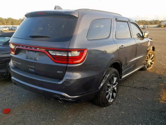 1C4RDJDG8HC697016 - 2017 DODGE DURANGO GT CHARCOAL photo 4