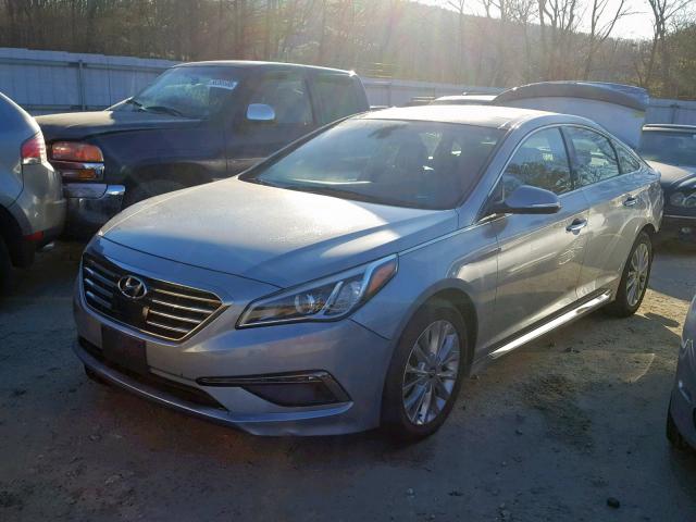 5NPE34AFXFH072567 - 2015 HYUNDAI SONATA SPO Plata foto 2