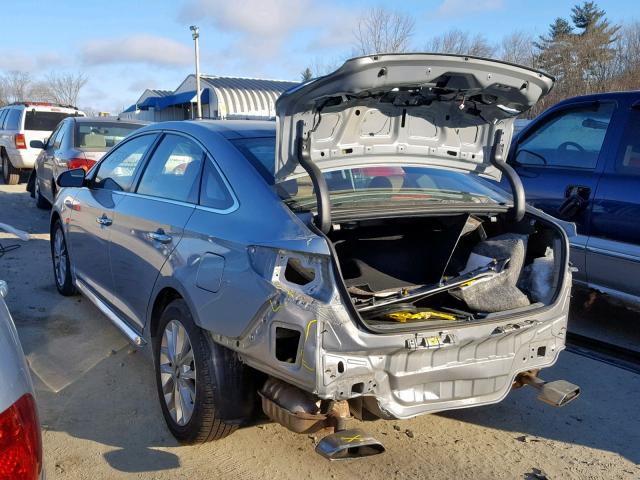 5NPE34AFXFH072567 - 2015 HYUNDAI SONATA SPO Plata foto 3