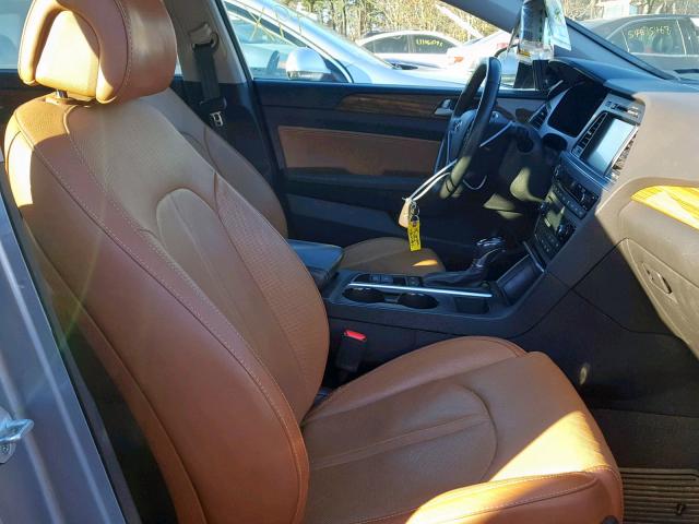 5NPE34AFXFH072567 - 2015 HYUNDAI SONATA SPO Plata foto 5