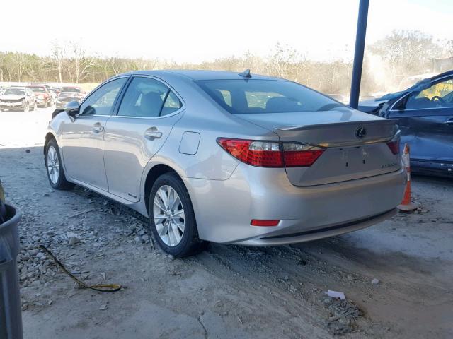 JTHBW1GG4D2009969 - 2013 LEXUS ES 300H SILVER photo 3