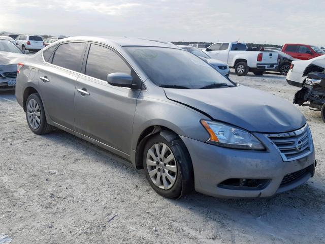 3N1AB7AP1EL622557 - 2014 NISSAN SENTRA S SILVER photo 1