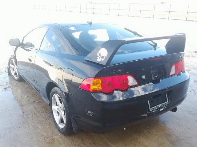 JH4DC54892C000343 - 2002 ACURA RSX BLACK photo 3