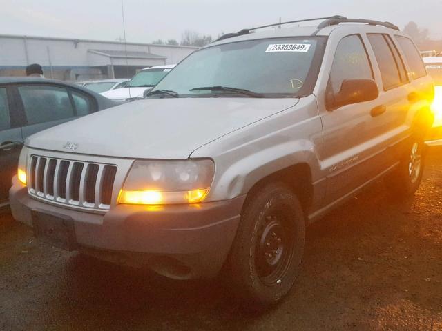 1J4GW48S24C131536 - 2004 JEEP GRAND CHER TAN photo 2