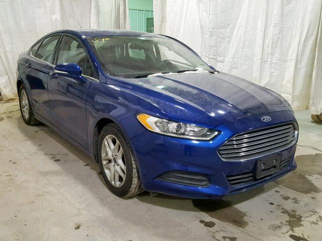 3FA6P0H79FR158553 - 2015 FORD FUSION SE BLUE photo 1