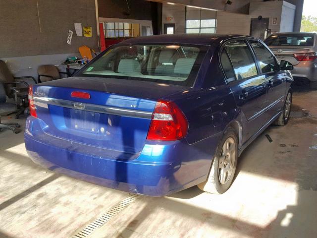 1G1ZT53F36F283830 - 2006 CHEVROLET MALIBU LT BLUE photo 4