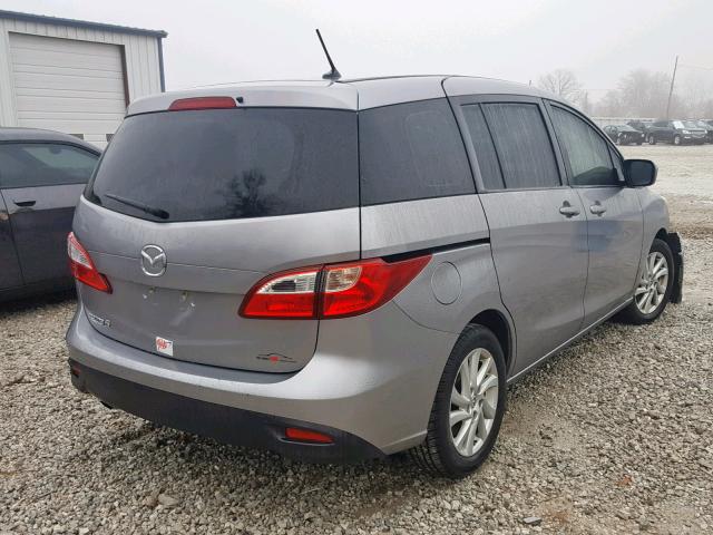 JM1CW2BL9C0120527 - 2012 MAZDA 5 GRAY photo 4