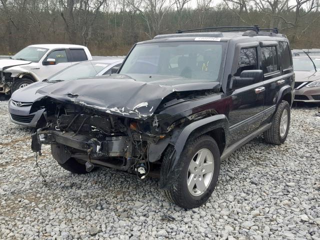 1J8HH48N66C343771 - 2006 JEEP COMMANDER BLACK photo 2