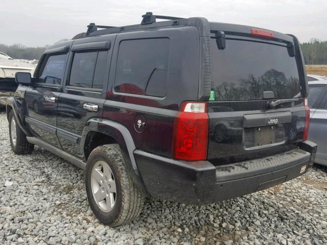 1J8HH48N66C343771 - 2006 JEEP COMMANDER BLACK photo 3