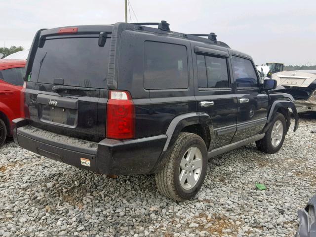 1J8HH48N66C343771 - 2006 JEEP COMMANDER BLACK photo 4
