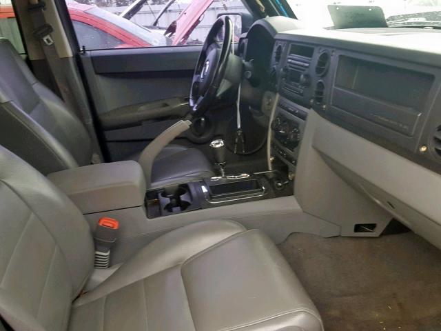 1J8HH48N66C343771 - 2006 JEEP COMMANDER BLACK photo 5