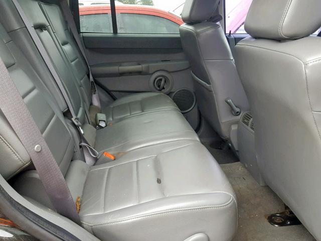 1J8HH48N66C343771 - 2006 JEEP COMMANDER BLACK photo 6