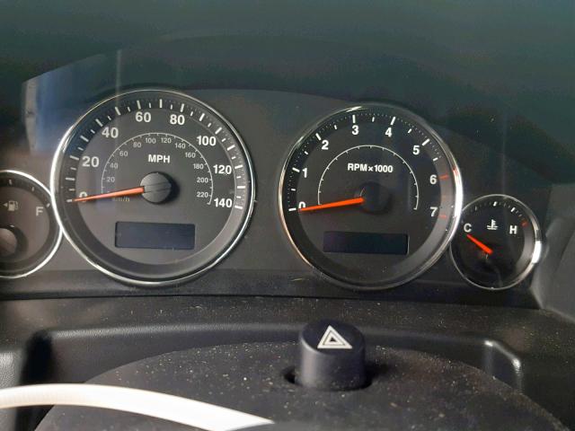 1J8HH48N66C343771 - 2006 JEEP COMMANDER BLACK photo 8