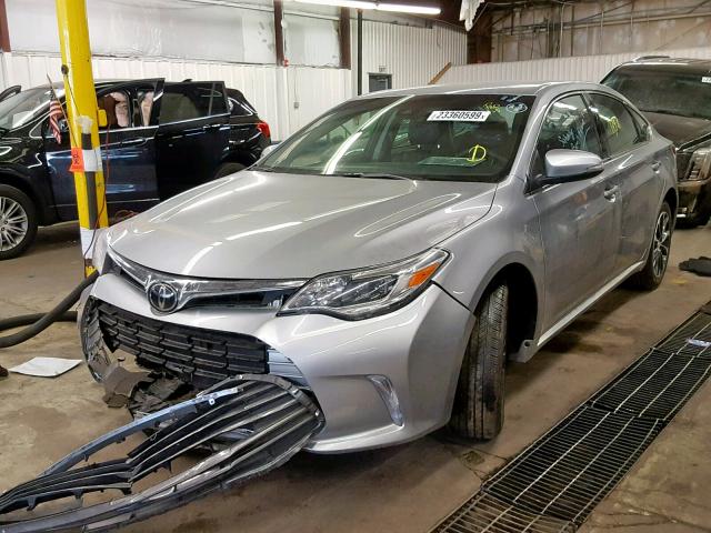 4T1BK1EBXJU286223 - 2018 TOYOTA AVALON XLE SILVER photo 2
