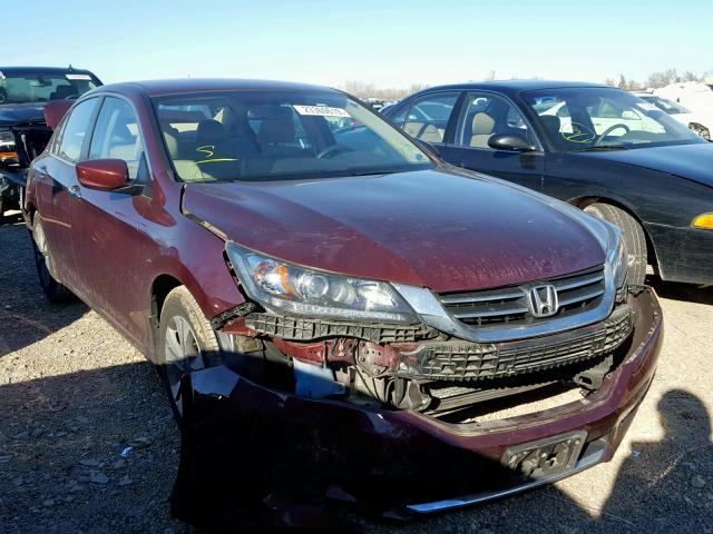 1HGCR2F37EA153915 - 2014 HONDA ACCORD LX 勃艮第红 照片 1