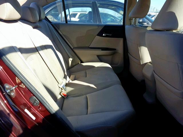 1HGCR2F37EA153915 - 2014 HONDA ACCORD LX 勃艮第红 照片 6