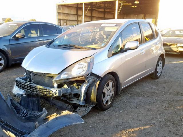 JHMGE8H32DC050348 - 2013 HONDA FIT SILVER photo 2