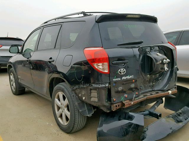 JTMBK31V675037159 - 2007 TOYOTA RAV4 LIMIT BLACK photo 3