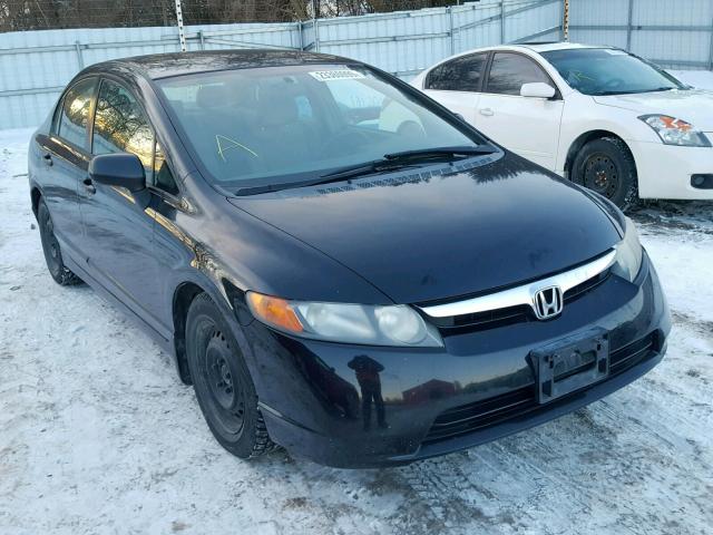 2HGFA15366H021537 - 2006 HONDA CIVIC DX BLACK photo 1