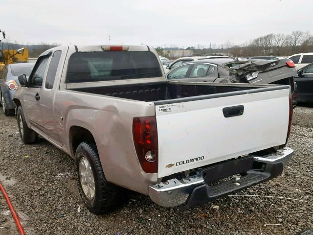 1GCCS198658268436 - 2005 CHEVROLET COLORADO BEIGE photo 3