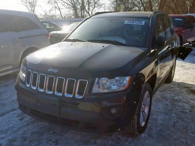 1C4NJDAB8DD113896 - 2013 JEEP COMPASS BA BLACK photo 2