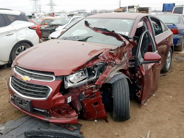 1G1PC5SB4F7244244 - 2015 CHEVROLET CRUZE LT ბურგუნდია ფოტო 2
