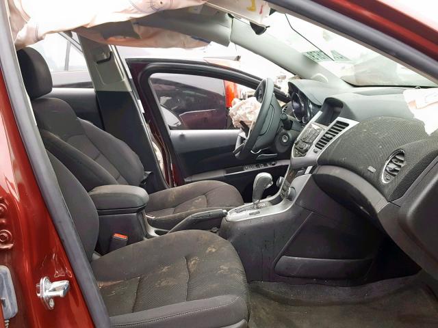 1G1PC5SB4F7244244 - 2015 CHEVROLET CRUZE LT ბურგუნდია ფოტო 5