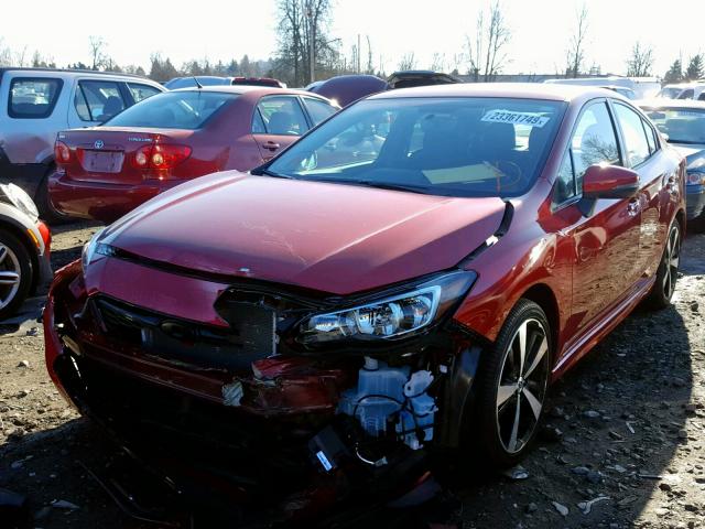 4S3GKAM67H3625731 - 2017 SUBARU IMPREZA SP RED photo 2