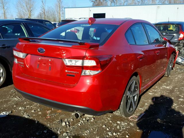 4S3GKAM67H3625731 - 2017 SUBARU IMPREZA SP RED photo 4