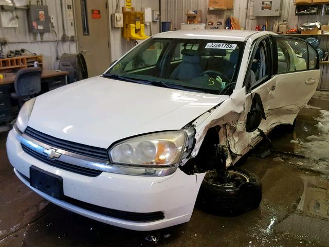 1G1ZT52835F299446 - 2005 CHEVROLET MALIBU LS WHITE photo 2