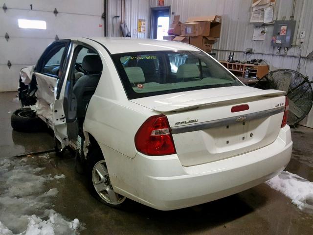 1G1ZT52835F299446 - 2005 CHEVROLET MALIBU LS WHITE photo 3