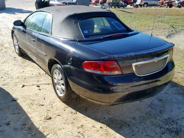 1C3EL75T93N523991 - 2003 CHRYSLER SEBRING GT BLACK photo 3