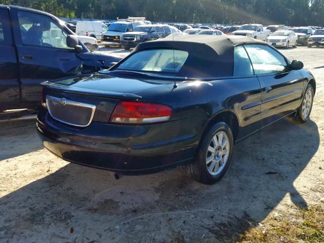 1C3EL75T93N523991 - 2003 CHRYSLER SEBRING GT BLACK photo 4