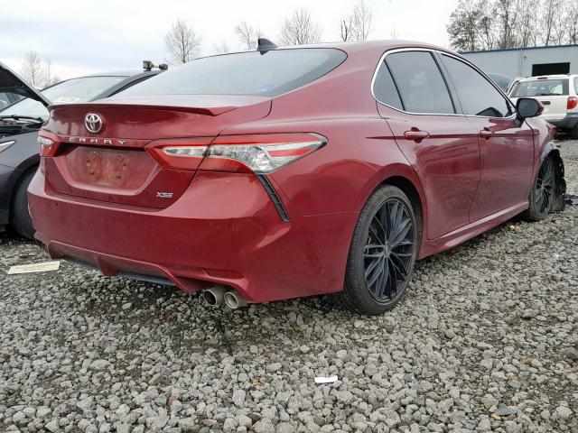 4T1BZ1HK4JU502025 - 2018 TOYOTA CAMRY XSE RED photo 4