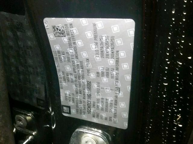 1GCHTCE38G1186082 - 2016 CHEVROLET COLORADO L BLACK photo 10