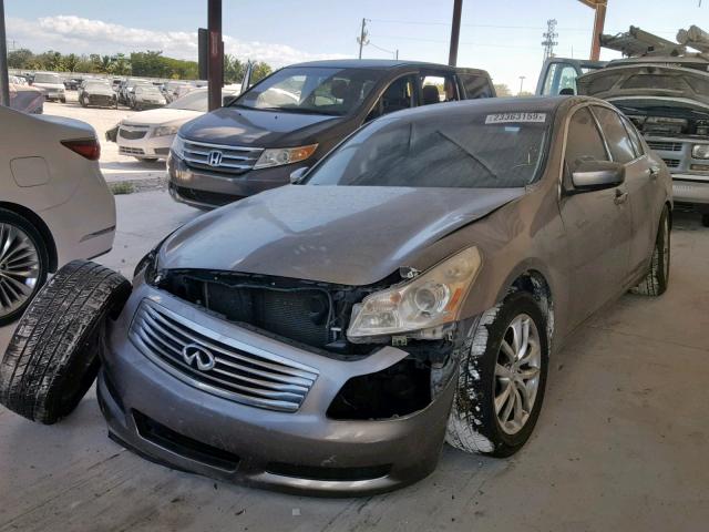 JNKCV61E69M302571 - 2009 INFINITI G37 BASE GRAY photo 2