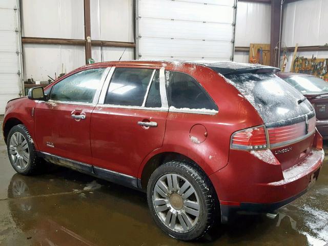 2LMDU88C69BJ00764 - 2009 LINCOLN MKX RED photo 3