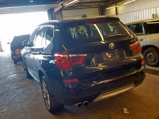 5UXWX9C50G0D75626 - 2016 BMW X3 XDRIVE2 BLACK photo 3