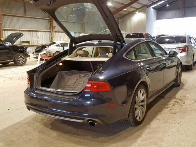 WAUSGBFC7CN012846 - 2012 AUDI A7 PRESTIG BLUE photo 4