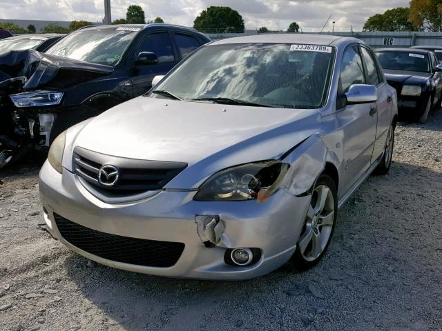 JM1BK343451234541 - 2005 MAZDA 3 HATCHBAC SILVER photo 2