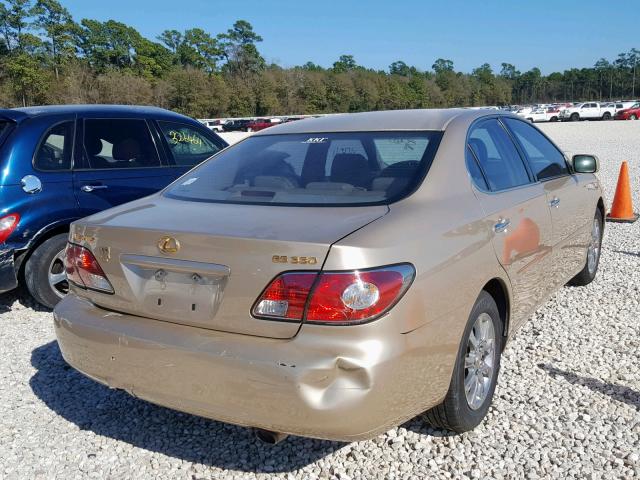 JTHBA30GX45029355 - 2004 LEXUS ES 330 GOLD photo 4