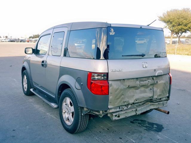 5J6YH28544L000833 - 2004 HONDA ELEMENT EX SILVER photo 3